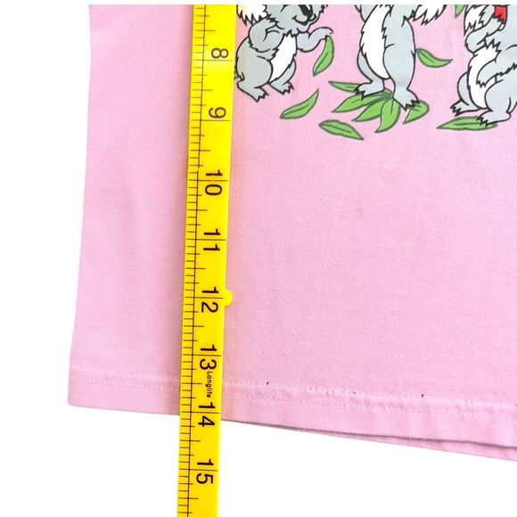 Around Australia Vintage Pink Koalas Australia Print Graphic Tee T-Shirt Size 4 - Picture 6 of 7
